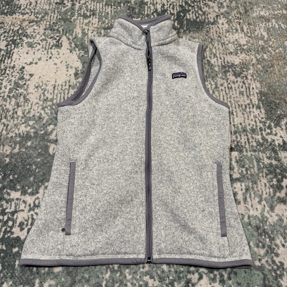 Patagonia Women's Better Sweater Fleece Vest Gray Heather Size Small Full Zip